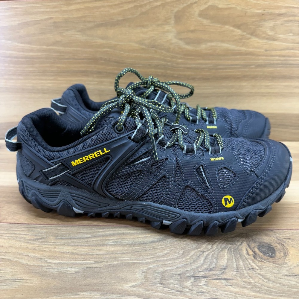 Merrell All Blaze Out Mens 8 Aero Water Sport Hiking Sneaker Black Mesh Vibram